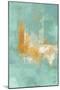 Escape into Teal Abstraction II-Michael Marcon-Mounted Art Print