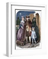 Escape of Louis XVI (1754-1793) and His Family, 1791-Louis Dupre-Framed Giclee Print