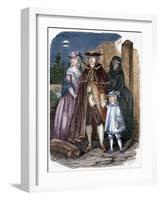 Escape of Louis XVI (1754-1793) and His Family, 1791-Louis Dupre-Framed Giclee Print