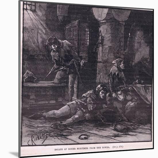 Escape of Roger Mortimer from the Tower Ad 1323-Charles Ricketts-Mounted Giclee Print