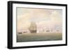 Escape of the U.S. Frigate Constitution, 1838-Thomas Birch-Framed Giclee Print