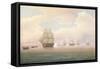 Escape of the U.S. Frigate Constitution, 1838-Thomas Birch-Framed Stretched Canvas
