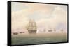 Escape of the U.S. Frigate Constitution, 1838-Thomas Birch-Framed Stretched Canvas