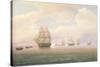 Escape of the U.S. Frigate Constitution, 1838-Thomas Birch-Stretched Canvas