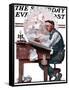 "Escape to Adventure" Saturday Evening Post Cover, June 7,1924-Norman Rockwell-Framed Stretched Canvas