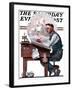 "Escape to Adventure" Saturday Evening Post Cover, June 7,1924-Norman Rockwell-Framed Giclee Print