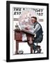 "Escape to Adventure" Saturday Evening Post Cover, June 7,1924-Norman Rockwell-Framed Giclee Print