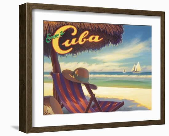 Escape to Cuba-Kerne Erickson-Framed Art Print