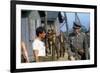 ESCAPE TO VICTORY, 1981 directed by JOHN HUSTON Sylvester Stallone and Max von Sydow (photo)-null-Framed Photo