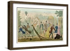 Escaped Kangaroo-Robert Cruikshank-Framed Art Print