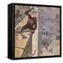 Escaping Monkey, 1932-null-Framed Stretched Canvas