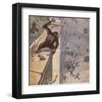 Escaping Monkey, 1932-null-Framed Art Print