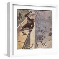 Escaping Monkey, 1932-null-Framed Art Print