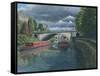 Escaping the Storm - North Parade Bridge Bath-Richard Harpum-Framed Stretched Canvas