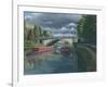 Escaping the Storm - North Parade Bridge Bath-Richard Harpum-Framed Art Print