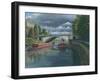 Escaping the Storm - North Parade Bridge Bath-Richard Harpum-Framed Art Print