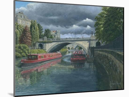 Escaping the Storm - North Parade Bridge Bath-Richard Harpum-Mounted Art Print
