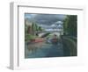 Escaping the Storm - North Parade Bridge Bath-Richard Harpum-Framed Art Print