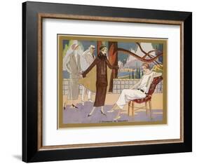 Escaping to the Sunshine on the Cote D'Azur-null-Framed Art Print