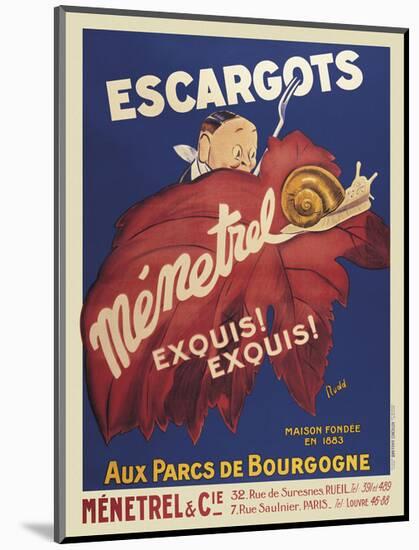 Escargots Menetrel-Vintage Posters-Mounted Art Print