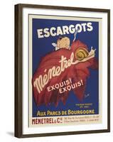 Escargots Menetrel-Vintage Posters-Framed Art Print