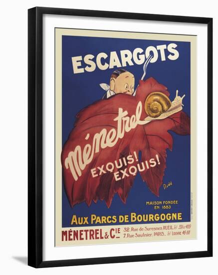 Escargots Menetrel-Vintage Posters-Framed Art Print