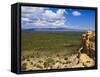 Escarpment and Lava Beds in El Malpais National Monument, New Mexico-Michael DeFreitas-Framed Stretched Canvas