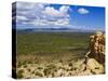 Escarpment and Lava Beds in El Malpais National Monument, New Mexico-Michael DeFreitas-Stretched Canvas