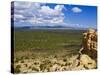 Escarpment and Lava Beds in El Malpais National Monument, New Mexico-Michael DeFreitas-Stretched Canvas