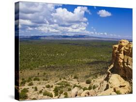 Escarpment and Lava Beds in El Malpais National Monument, New Mexico-Michael DeFreitas-Stretched Canvas