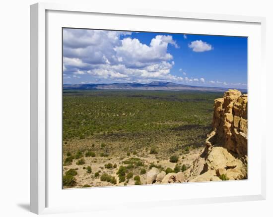 Escarpment and Lava Beds in El Malpais National Monument, New Mexico-Michael DeFreitas-Framed Photographic Print