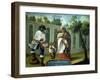 Escena de Mestizaje N13, De Albarazado E India: Barsino-null-Framed Giclee Print