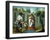 Escena de Mestizaje N13, De Albarazado E India: Barsino-null-Framed Giclee Print