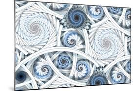 Escher-Like Fractal Spirals-null-Mounted Art Print
