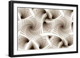 Escher-Like Spiral Stairs-null-Framed Art Print