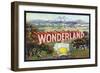 Escondido, California, Wonderland Brand Citrus Label-Lantern Press-Framed Art Print