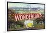 Escondido, California, Wonderland Brand Citrus Label-Lantern Press-Framed Art Print