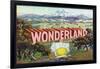 Escondido, California, Wonderland Brand Citrus Label-Lantern Press-Framed Art Print