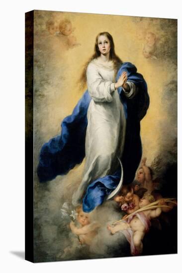 Escorial Immaculate Conception-Bartolome Esteban Murillo-Stretched Canvas