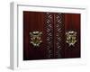 Escutcheon on Doors of Walnut Wardrobe with Farnese Family Coat of Arms, Italy-null-Framed Giclee Print