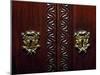 Escutcheon on Doors of Walnut Wardrobe with Farnese Family Coat of Arms, Italy-null-Mounted Giclee Print