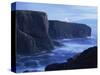 Eshaness Basalt Cliffs at Dusk, Eshaness, Northmavine, Shetland Islands, Scotland-Patrick Dieudonne-Stretched Canvas