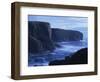 Eshaness Basalt Cliffs at Dusk, Eshaness, Northmavine, Shetland Islands, Scotland-Patrick Dieudonne-Framed Photographic Print