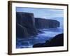 Eshaness Basalt Cliffs at Dusk, Eshaness, Northmavine, Shetland Islands, Scotland-Patrick Dieudonne-Framed Photographic Print