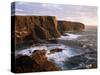 Eshaness Cliffs and Lighthouse, Shetland Islands, Scotland, United Kingdom, Europe-Patrick Dieudonne-Stretched Canvas