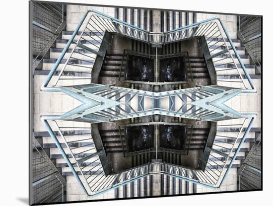 Eshcer Stairwell 2, 2014-Ant Smith-Mounted Giclee Print