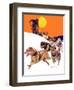 "Eskimo and Dog Sled,"February 29, 1936-Maurice Bower-Framed Giclee Print