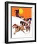 "Eskimo and Dog Sled,"February 29, 1936-Maurice Bower-Framed Giclee Print