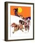 "Eskimo and Dog Sled,"February 29, 1936-Maurice Bower-Framed Premium Giclee Print