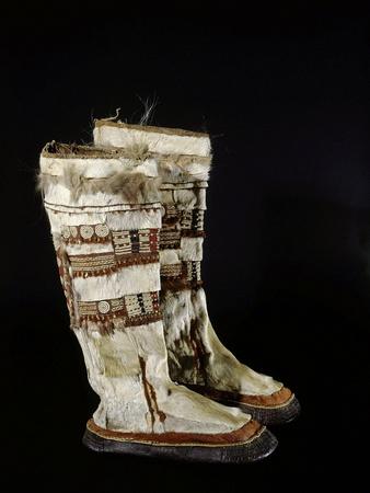 Eskimo boots which would have been worn 
